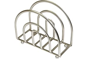 Home Basics Satin Nickel Napkin Holder for the Perfect Table Setting