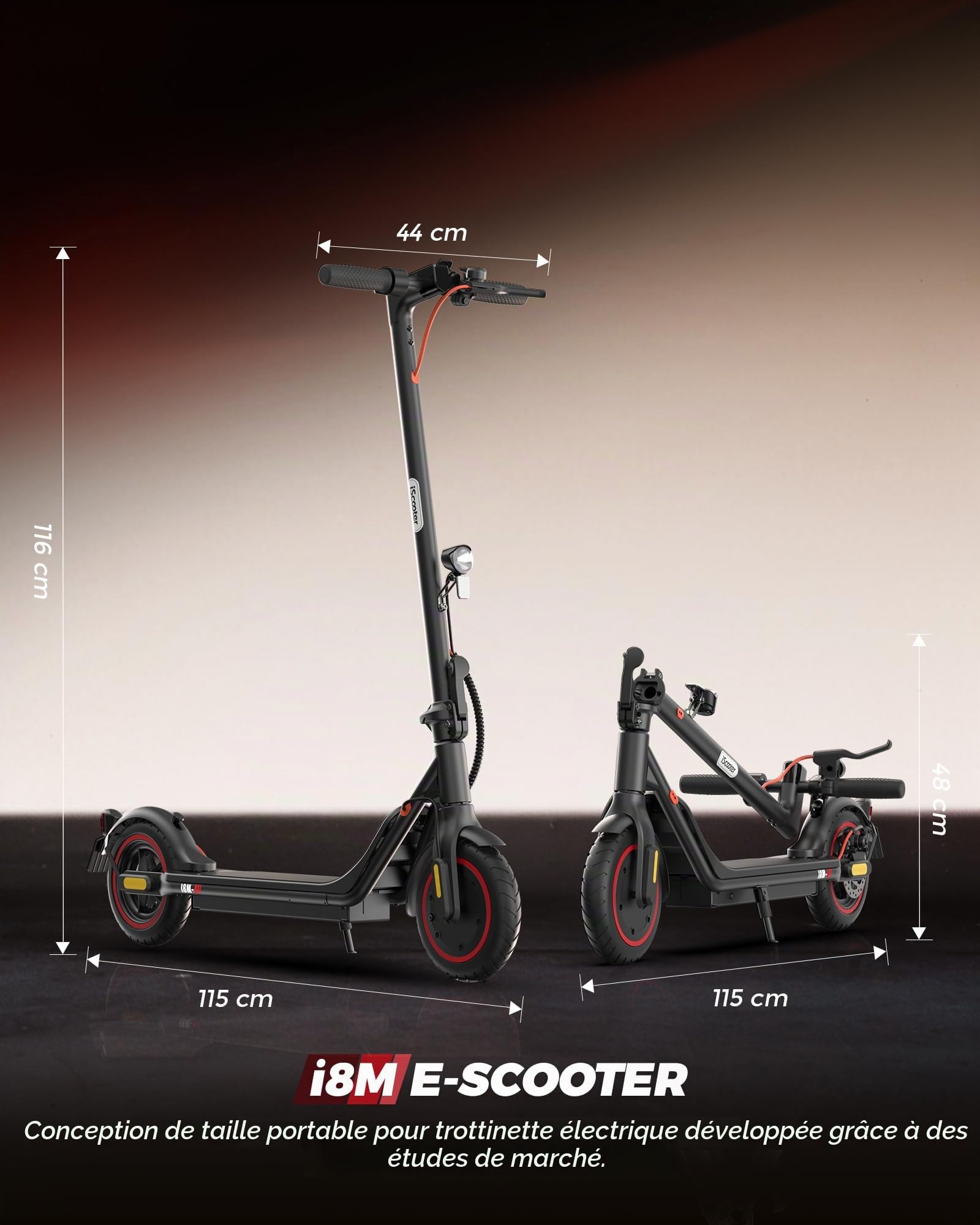 Trottinette électrique ABE avec autorisation de Circulation sur la Route pour Adultes - Liberté en Ville - Moteur Max 500 W - Portée maximale de 30/25 km - pour trajets et découvertes sans Effort