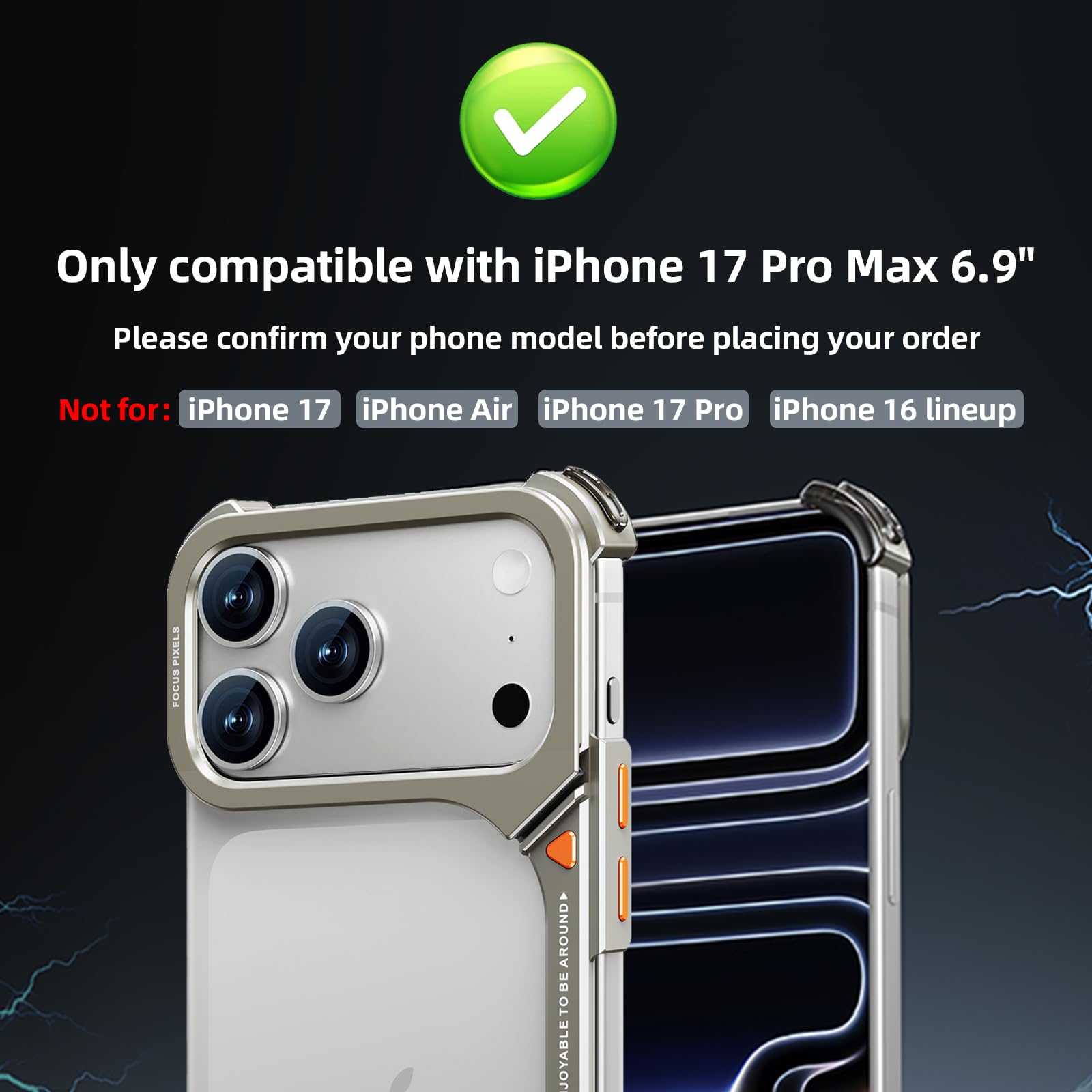 Amazon.com: OATSBASF 9 Case for iPhone 17 Pro Max Bumper Case