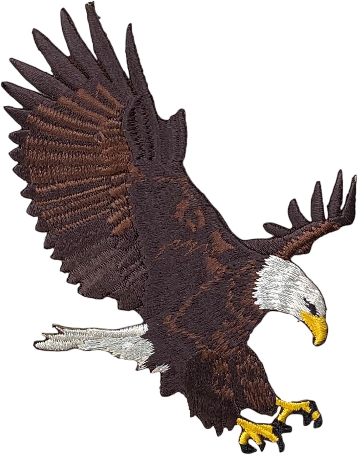 Wholesale Applique Bald Eagle Landing Iron On Embroidered Patch