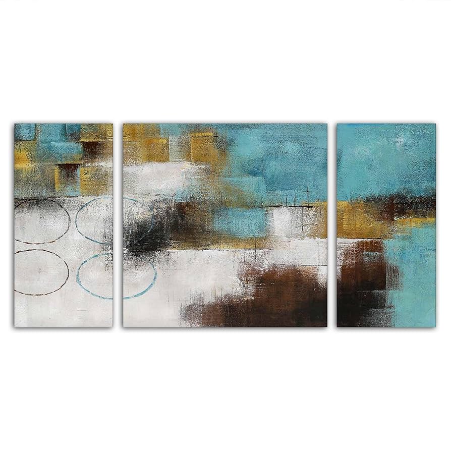 Amazon.co.jp: 絵画 インテリア W100cm H50cm D2cm 3枚セット