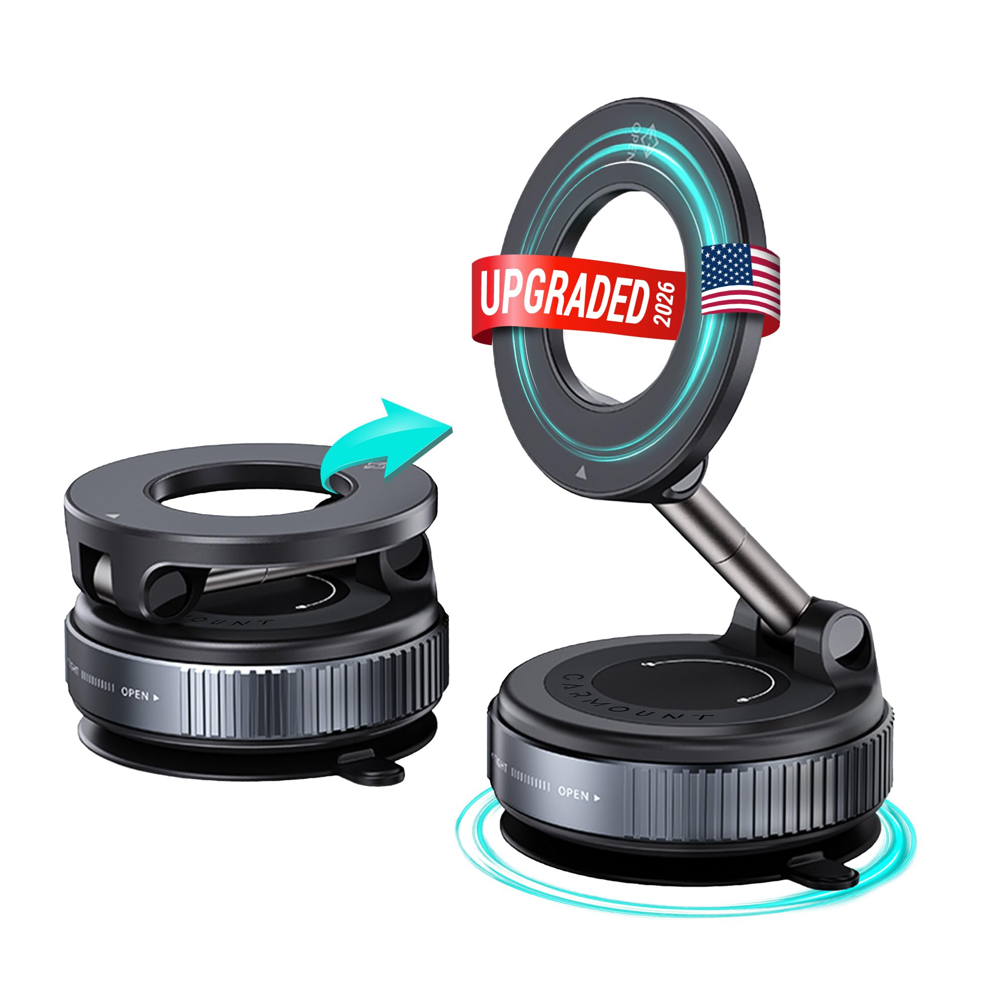 CARMOUNT Clutch-X Vacuum Magnetic Phone Holder