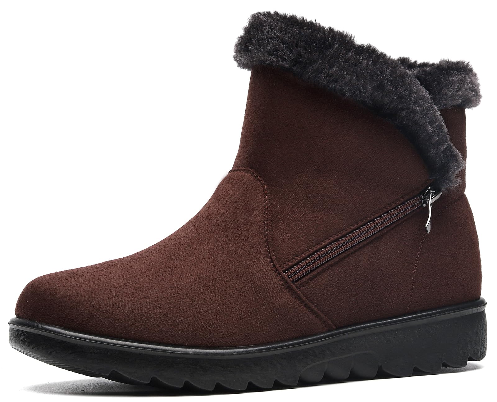 Vunavueya Stivali Donna Invernali Scarpe Stivaletti da Neve con Imbottitura Calda Stivali alla Caviglia Caldi Boots Scarpe 35-41.5