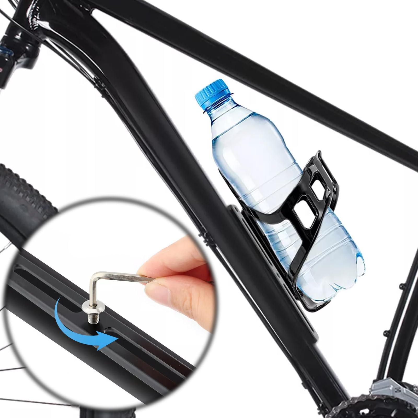 2 Adattatori Portaborraccia Per Bici - Supporto Universale Per Bottiglie D'Acqua Su MTB E Bici Da Strada - Foto 11