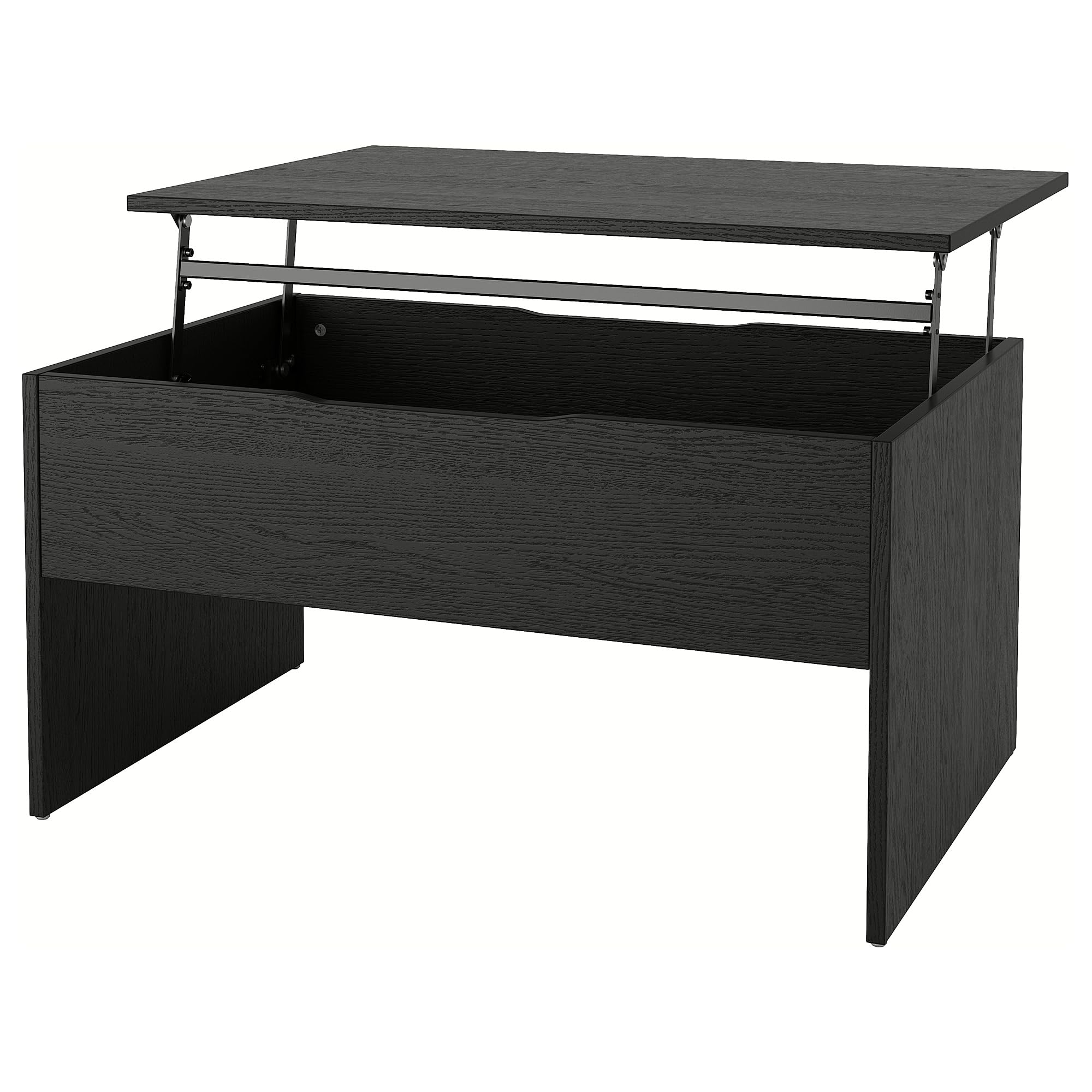 Table basse réglable noire ÖSTAVALL ProTuning 90 cm au design minimaliste et finitions soignées
