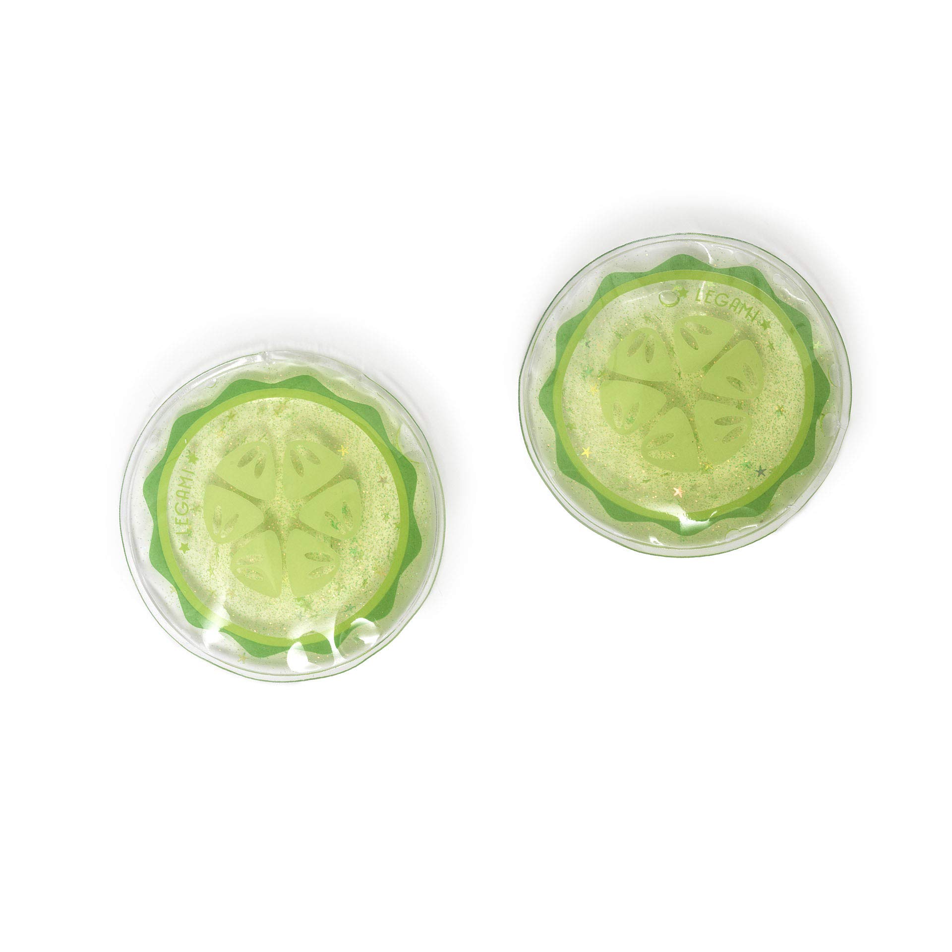 Legami - Chill Out, Dischetti Occhi Rinfrescanti e Riutilizzabili, 2 Dischetti per Occhi con Effetto Lenitivo, Tema Cucumber, Immediato Sollievo dopo una Decina di Minuti dall'Applicazione