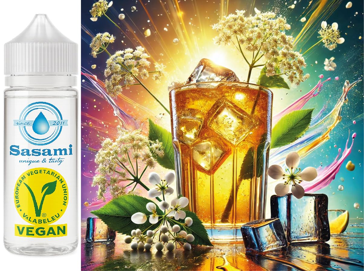Herbata mrożona kwiat czarnego bzu aromat koncentrat – Wegański – Sasami – 100ml