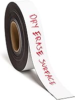 Vista 1 de U Brands Rollo de cinta magnética de borrado en seco, blanco, 2" X 50