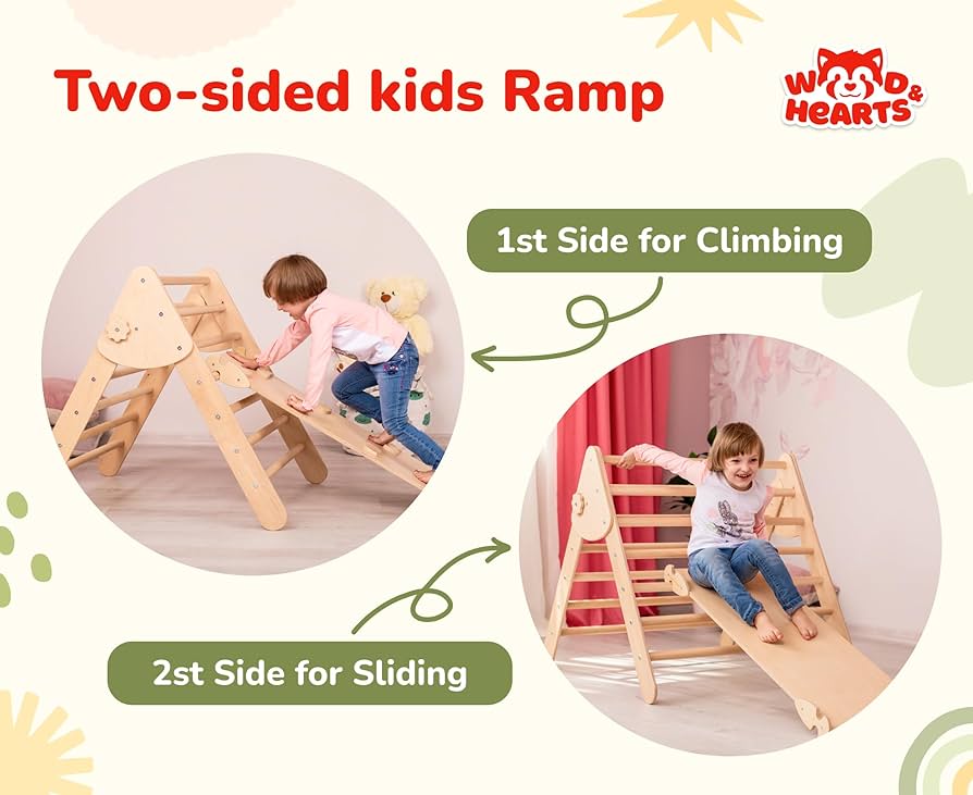 Amazon.com: Wood And Hearts Triangle Set of Three Items