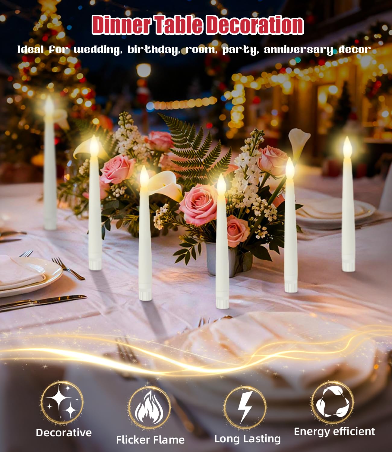 Velas flotantes con varita