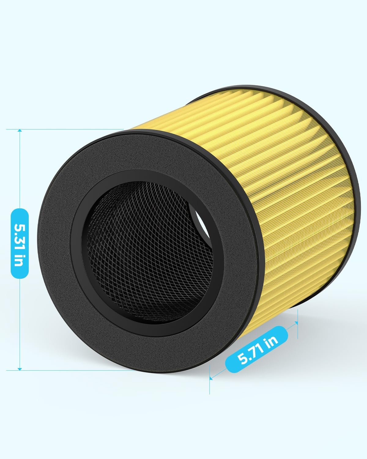MOOKA Official Certified Pet Care Replacement HEPA Filter for B-D02L Air Purifier (1-PACK)