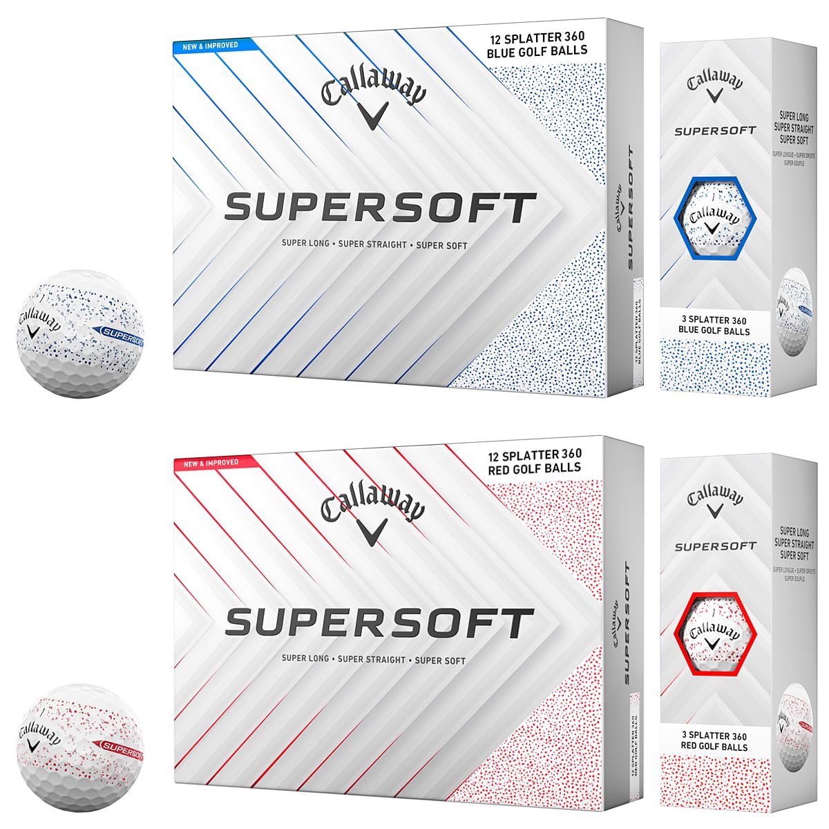 キャロウェイゴルフボール SUPERSOFT 25 1ダース　12個入り　5箱 Amazon.co.jp: キャロウェイ(Callaway) ゴルフボール SUPERSOFT 25 1