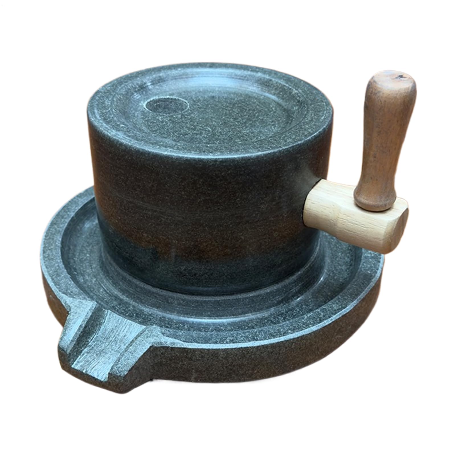 Stone Tea Grinder - Matcha Powder Mill, Green Stone Tool | Grinding Matcha Bean Barley Dry Wet Food Manual Grinding Kitchen Tea Prep Home Cooking Use Home Daily Use