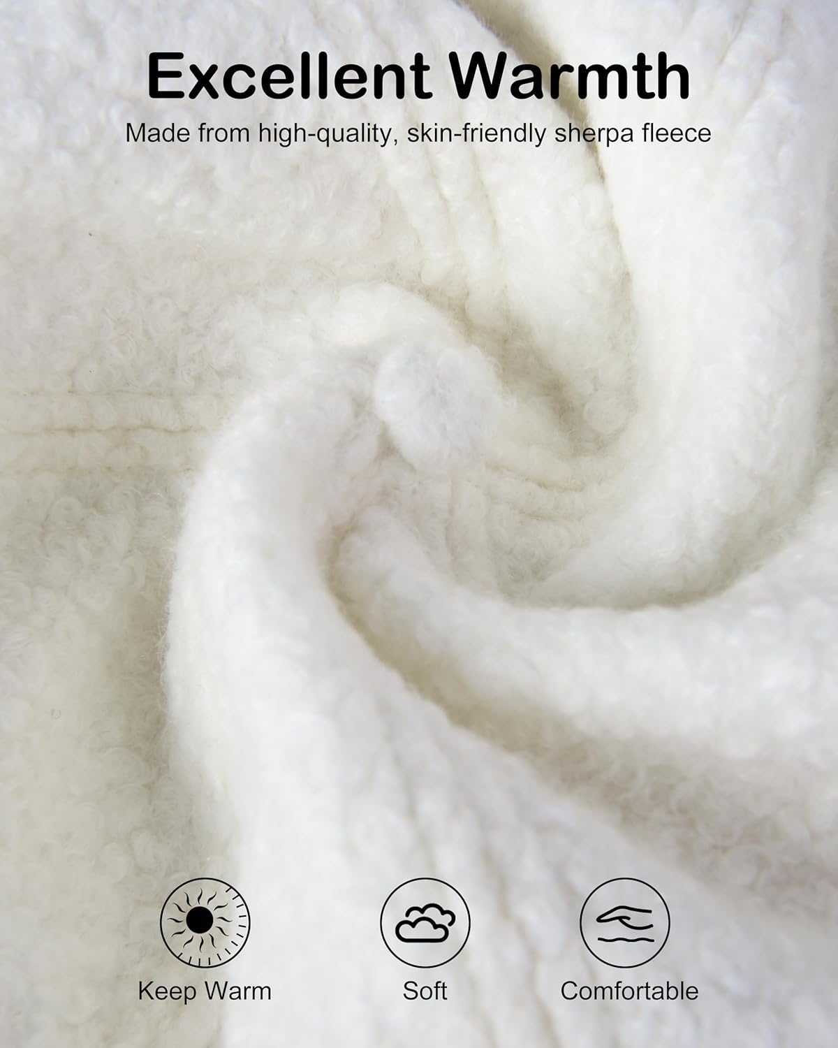 GADIEMKENSD Sherpa Fleece Winter Baseball Cap, Unstructured, Warm, Solid Color, Unisex - Image 2