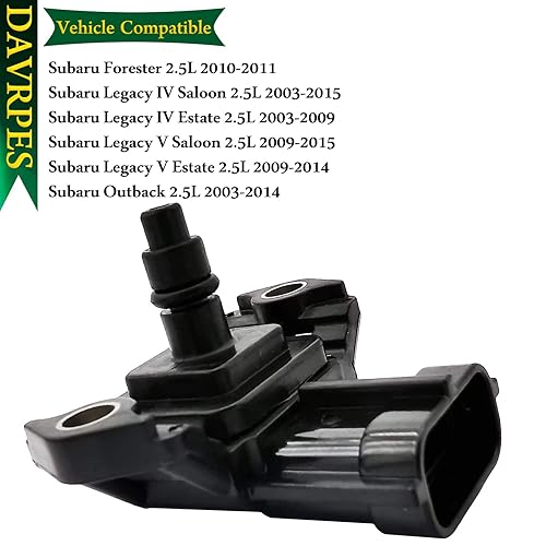 Miniatura 6 de 22627-AA470 Sensor MAP Sensor de presión de aire del colector para Subaru Impreza WRX STI Legacy Outback Forester 2.5L 2006-2012 Reemplazar