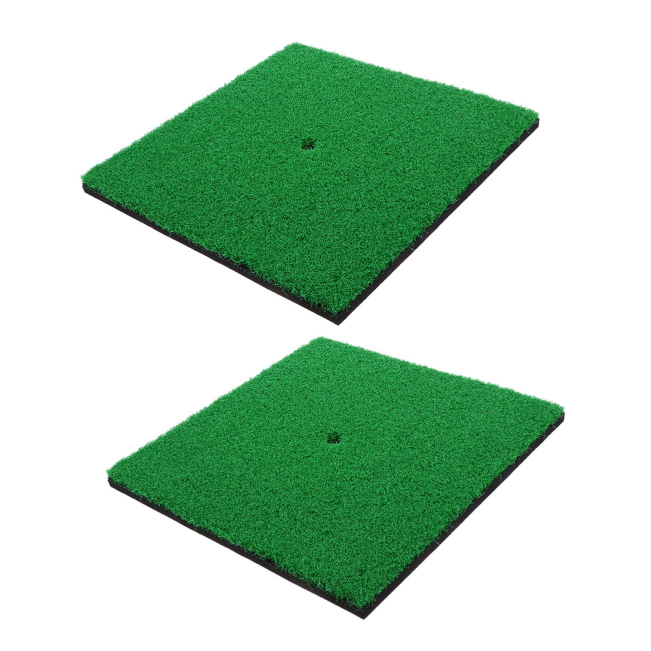 KESYOO 2pcs Nylon Golf Hitting Mat Training Pad for Outdoor/Indoor Practice Golf Swing Mat