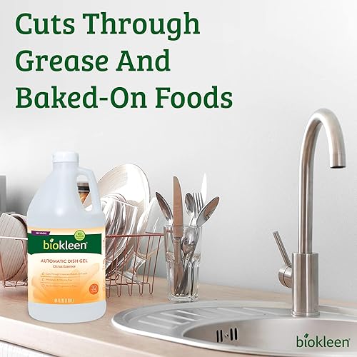 Miniatura 4 de Biokleen Gel Detergente Líquido Automático de Lavavajillas concentrado libre de fosfato y cloro ecológico no tóxico sin fragancias artificiales