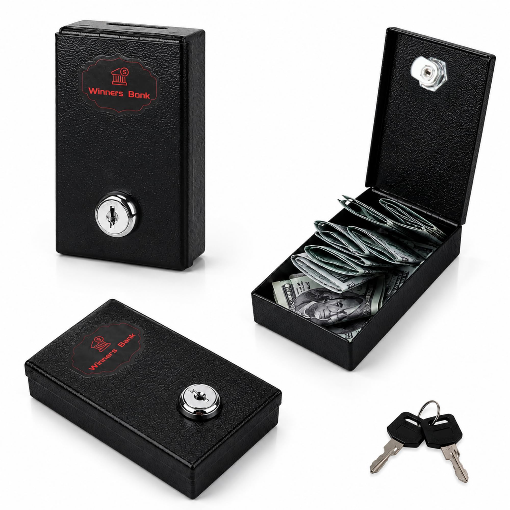 Amazon.com: Metal Box for Gambler - Winners Bank Portable Safe