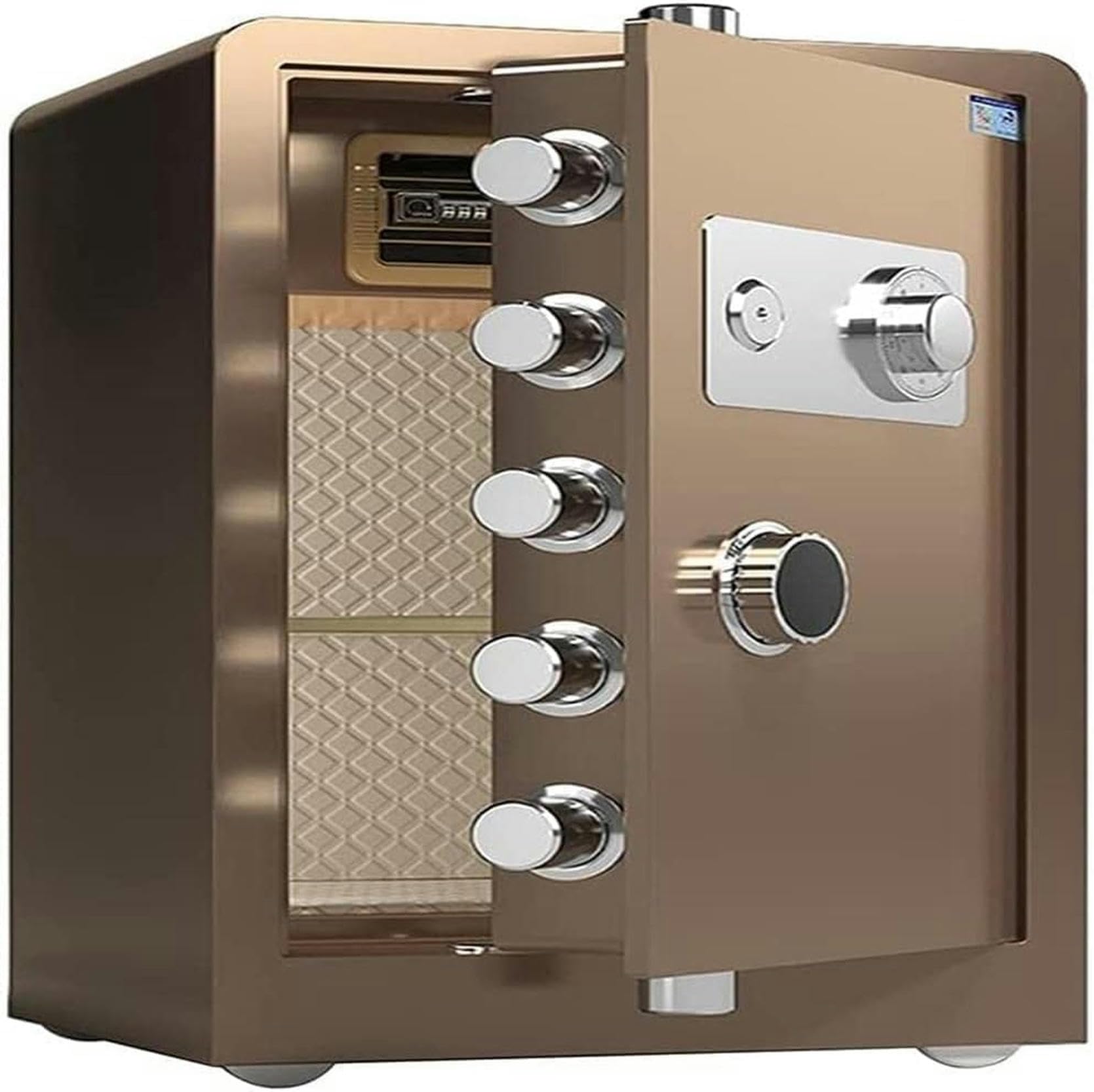Fireproof Waterproof Safe Electronic Digital Security Bedside Cabinet Invisible Safety Box Biometric Fingerprint Home Steel Safe for Office