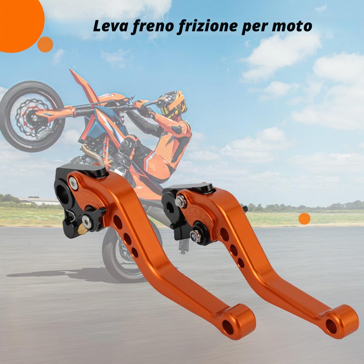Leve Freno e Frizione Lega di Alluminio CNC Regolabili | per 1290/1190/1090/1050 Adventure R 2013-2020 690Enduro R/SMC/SMCR 2014-2023