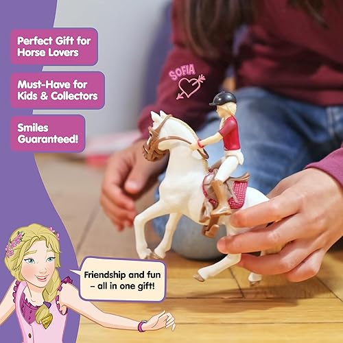 Miniatura 6 de schleich HORSE CLUB - Sofia and Blossom - Juego de 10 piezas de Horse Club con jinete y yegua andaluza, juguetes de caballos para niñas y niños de 5