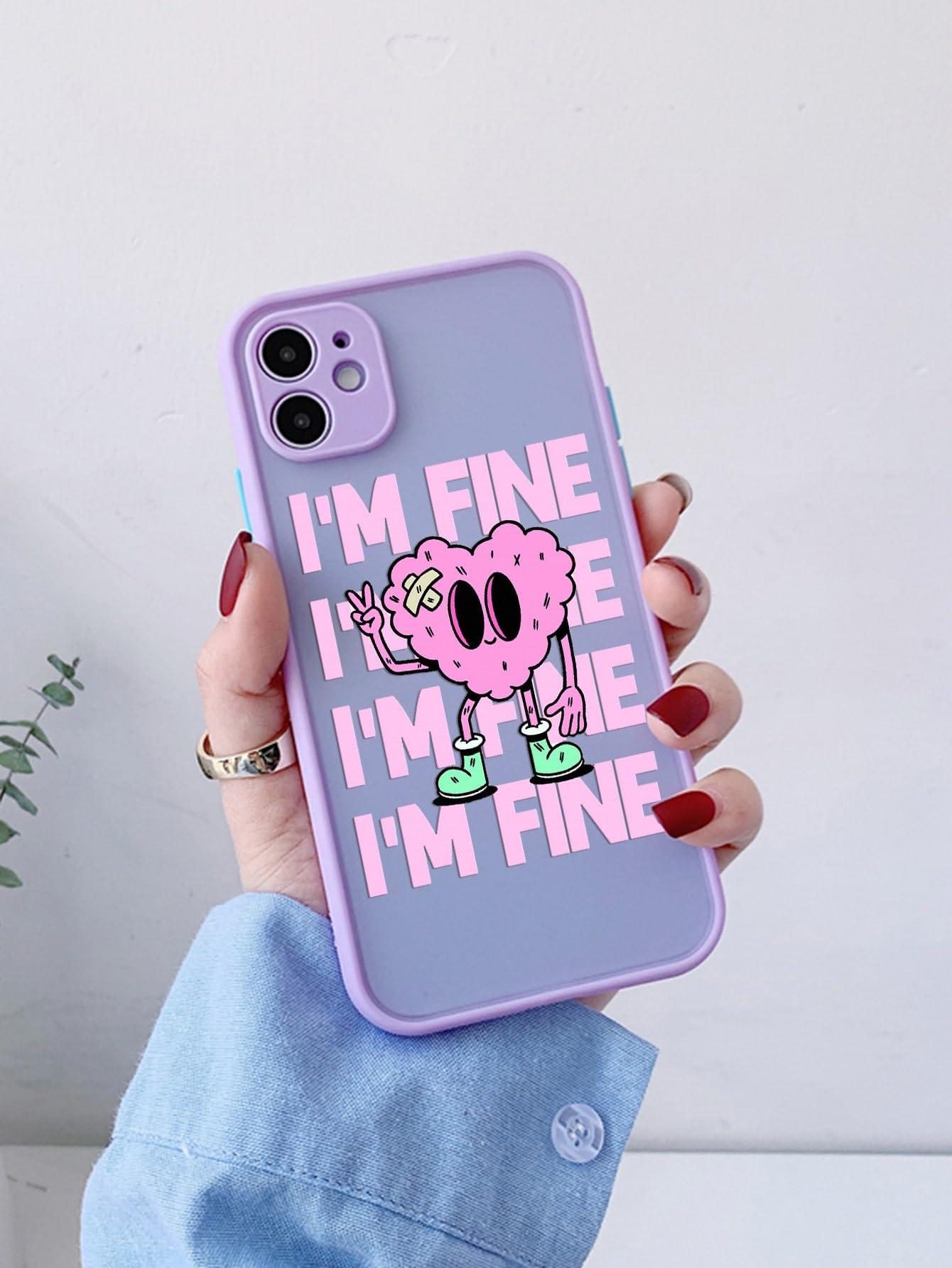 Phone Case Cover SHEIN X Ojeroso Cartoon Heart Print Phone Case, M1970971,  Multicolor, iPhone 12 Mini : Buy Online at Best Price in KSA - Souq is now  Amazon.sa: Electronics