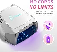 Vista 2 de iGel Beauty Hybrid PRO 2.0 Lámpara de uñas UV/LED – Secador de uñas inalámbrico recargable de 48 W, secado a mano completo, sensor de movimiento