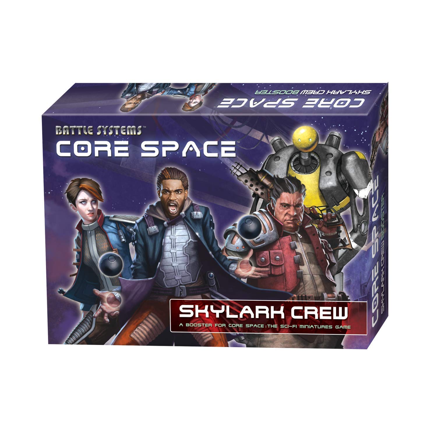 Battle Systems BSGCSE007 - Core Space - Skylark Crew - Sci Fi Miniature Game - Multi Level Tabletop Board - Wargaming 40K Universe - Contains 4x 28 millimeter Miniatures