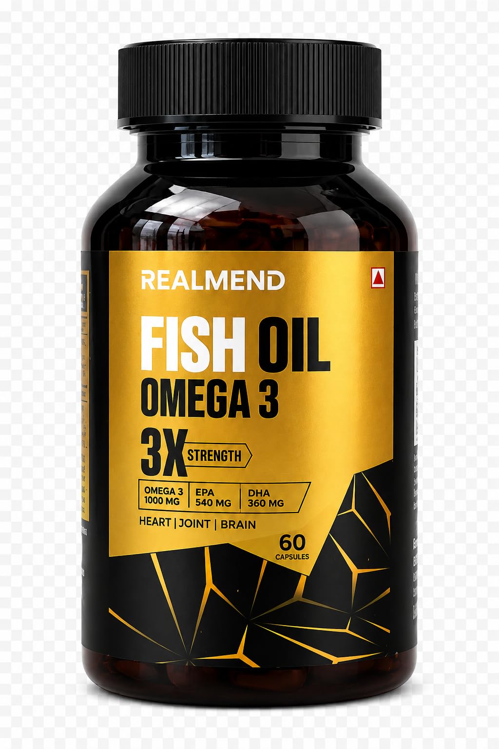 Triple Strength Omega 3 Fish Oil 1000 mg with 540 mg EPA & 360 mg DHA | Supports Heart, Brain, Eye & Joint Health | High-Potency Omega 3 Supplement | 60 Softgels-image-46
