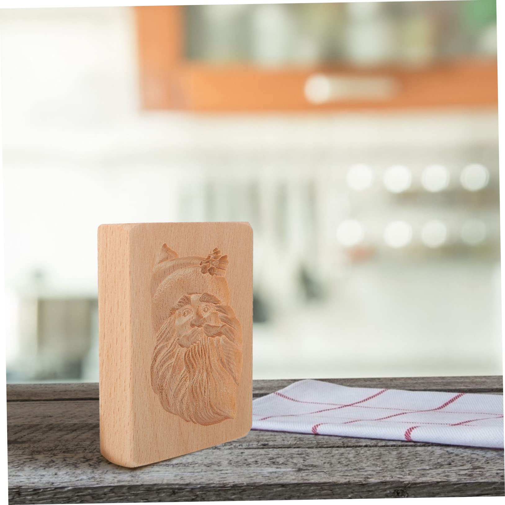 Keksausstecher, Keksformen aus Holz, Kekse, 1 Stück, Holzplätzchen, Weihnachtskekse, Prägung, Plätzchen, Weihnachtsmann, Chiffon, Kuchen, Schokolade