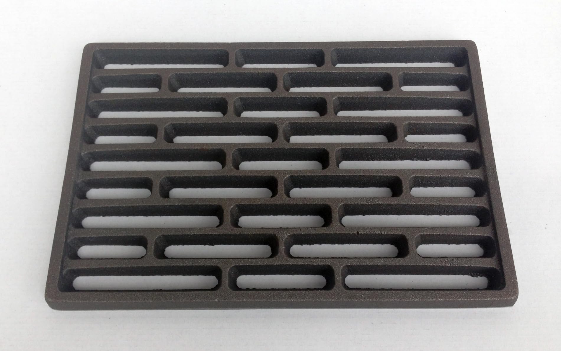Fondello,Griglia in ghisa,camino,stufa,legna,asole Mattoncino,BBQ 30x20x2 Cm LB-GCMR300200