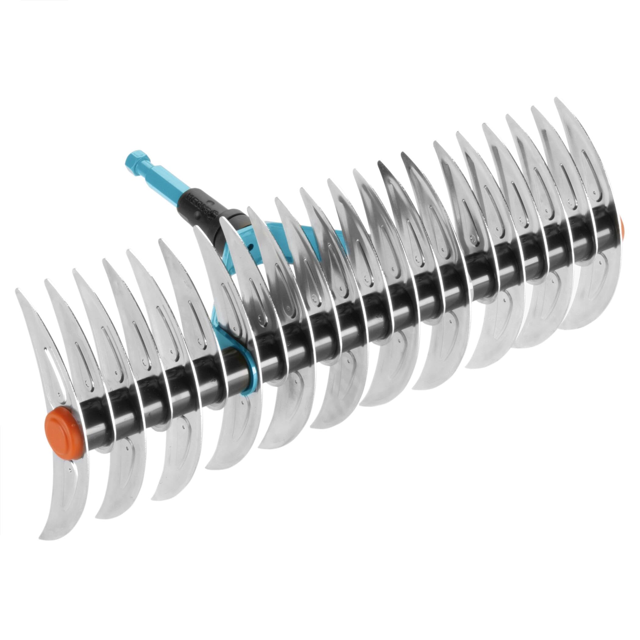 GARDENA Combisystem cutting rake: rake for removing moss and thatch, 35 cm working width, made steel, even for raking refuse and stones suitable (3392-20)