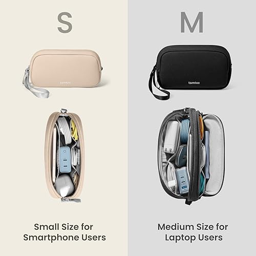 Miniatura 7 de tomtoc Organizador de Electrónicos Estuche de Viaje, Bolsa de Viaje Resistente al Agua Organizador de Cables para Artículos Esenciales, Bolsa