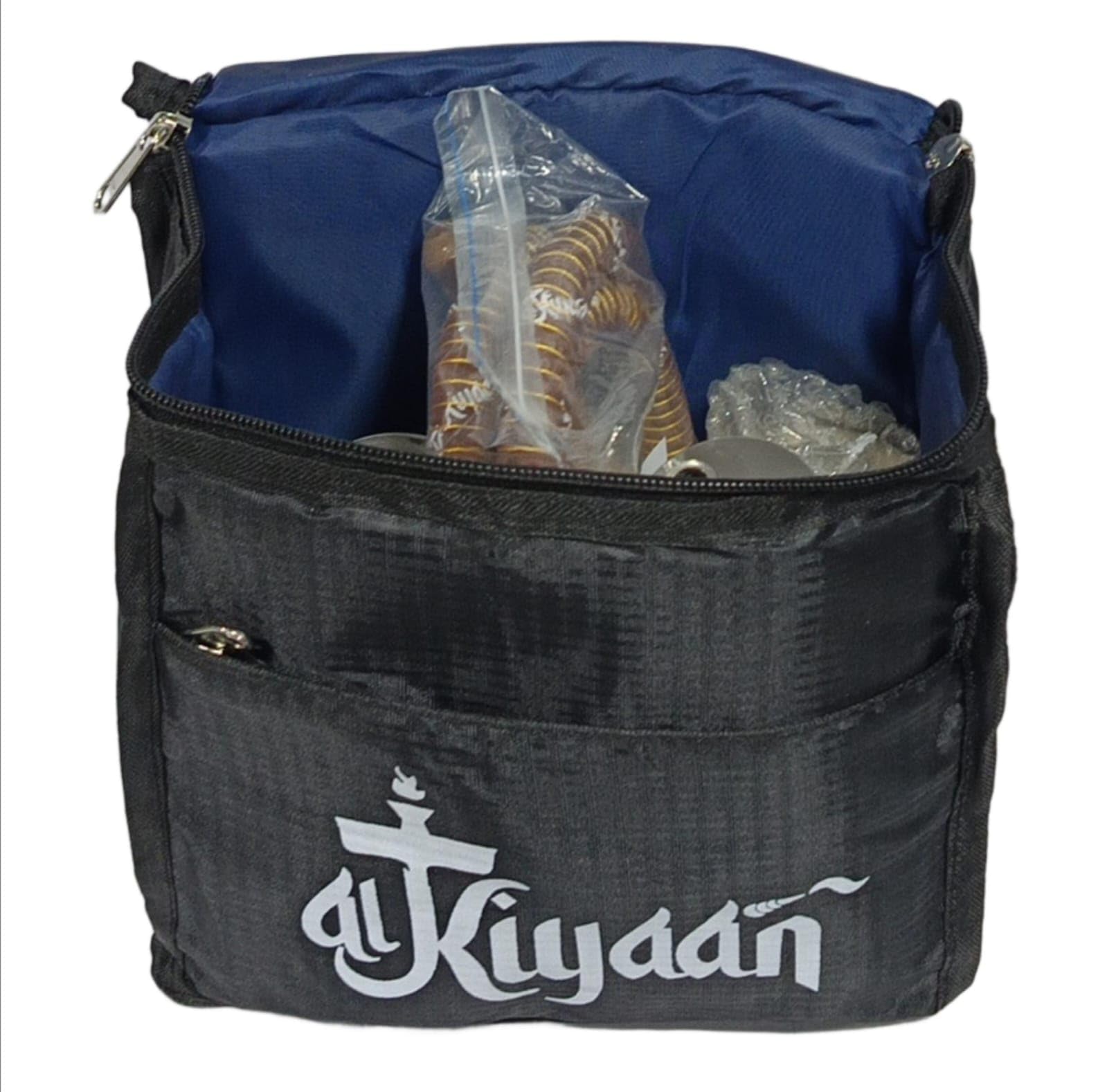 Al Kiyaan Premium Hookah Carry Bag Padded Storage Case for Complete Hookah Set With Durable Zippered Travel Bag (BLACK) 2