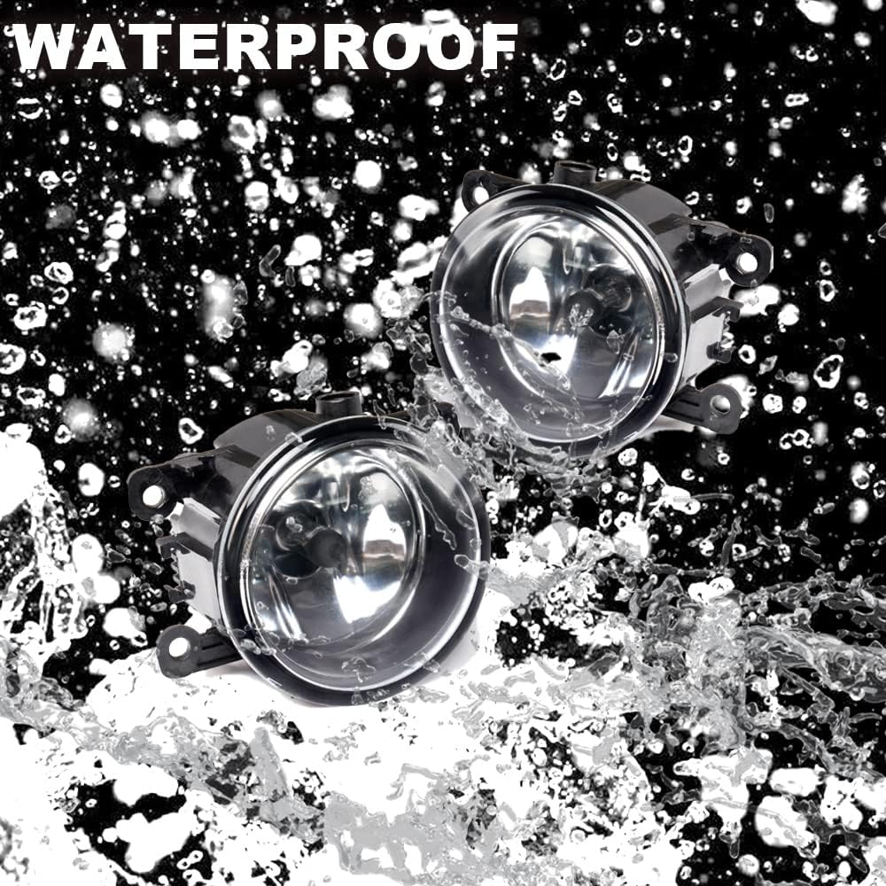 G-PLUS Right And Left Side Fog Light Lamps Compatible with Assembly With H11 Bulbs Compatible with Ford Acura Compatible with Honda For Suzuki For Lincoln For Jaguar