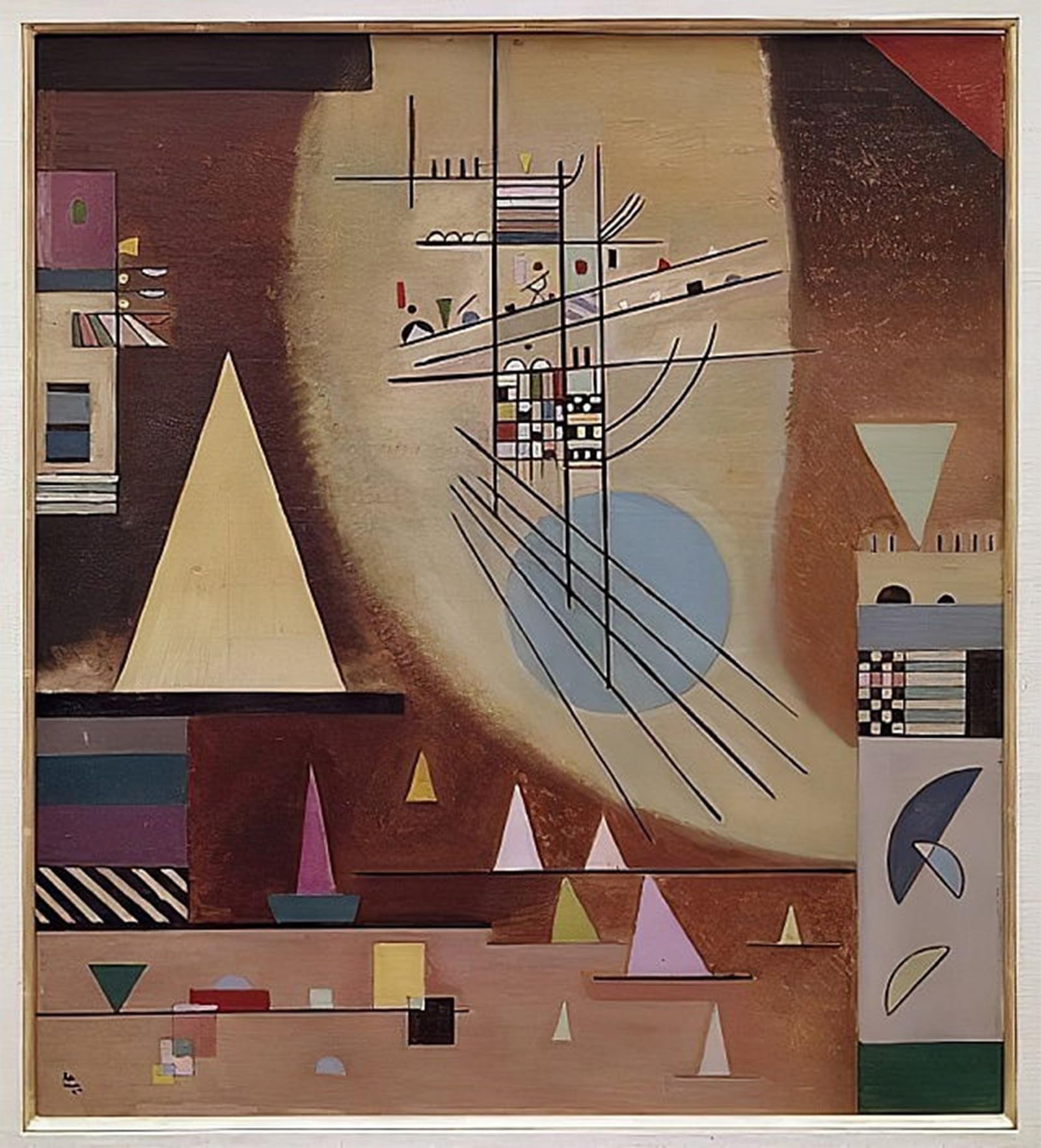 SERENDIPITP Vintage Wall Art Canvas Nordic Poster Canvas Print Picture Mute. by Wassily Kandinsky Wall Art Poster for Home Decor 60x90cm