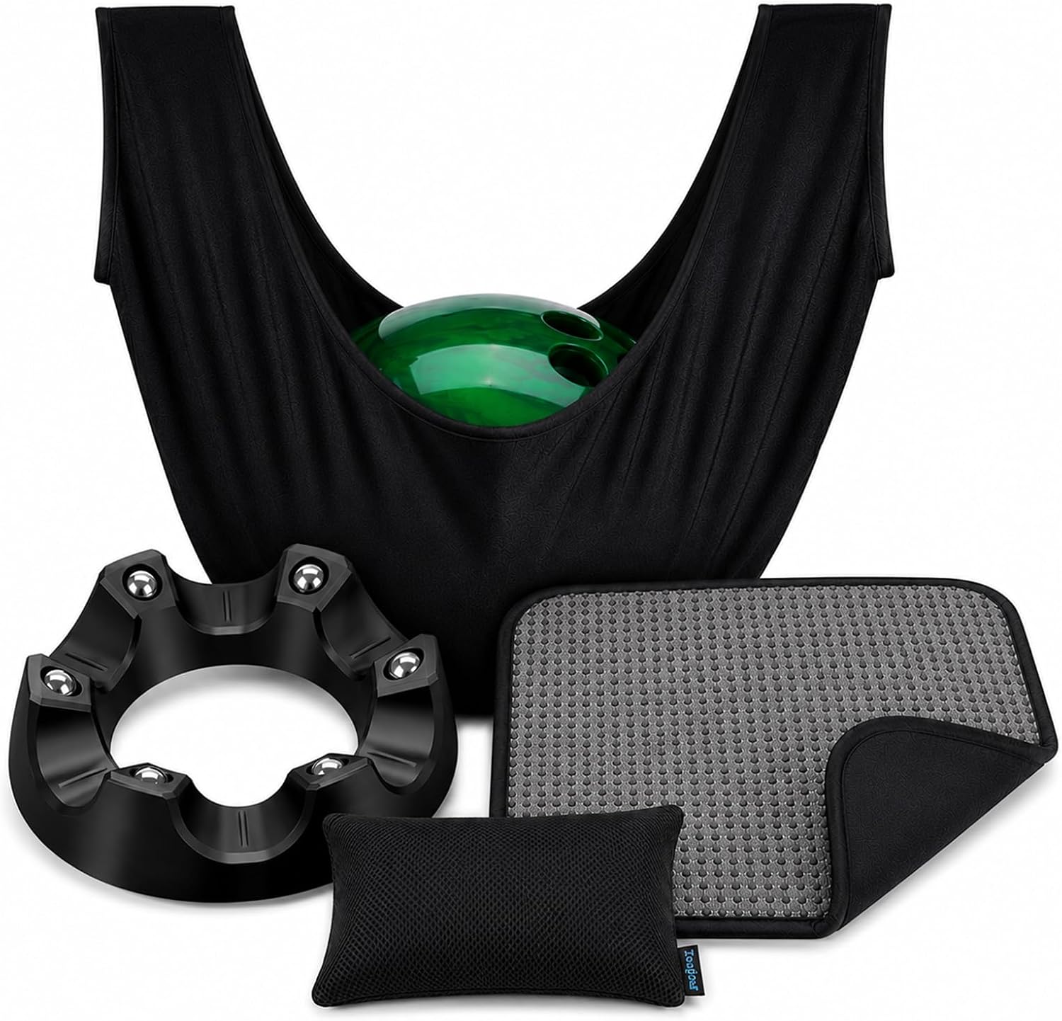 Bowling Accessories Set,Bowling Ball Spinner,Bowling Shammy See-Saw Towel