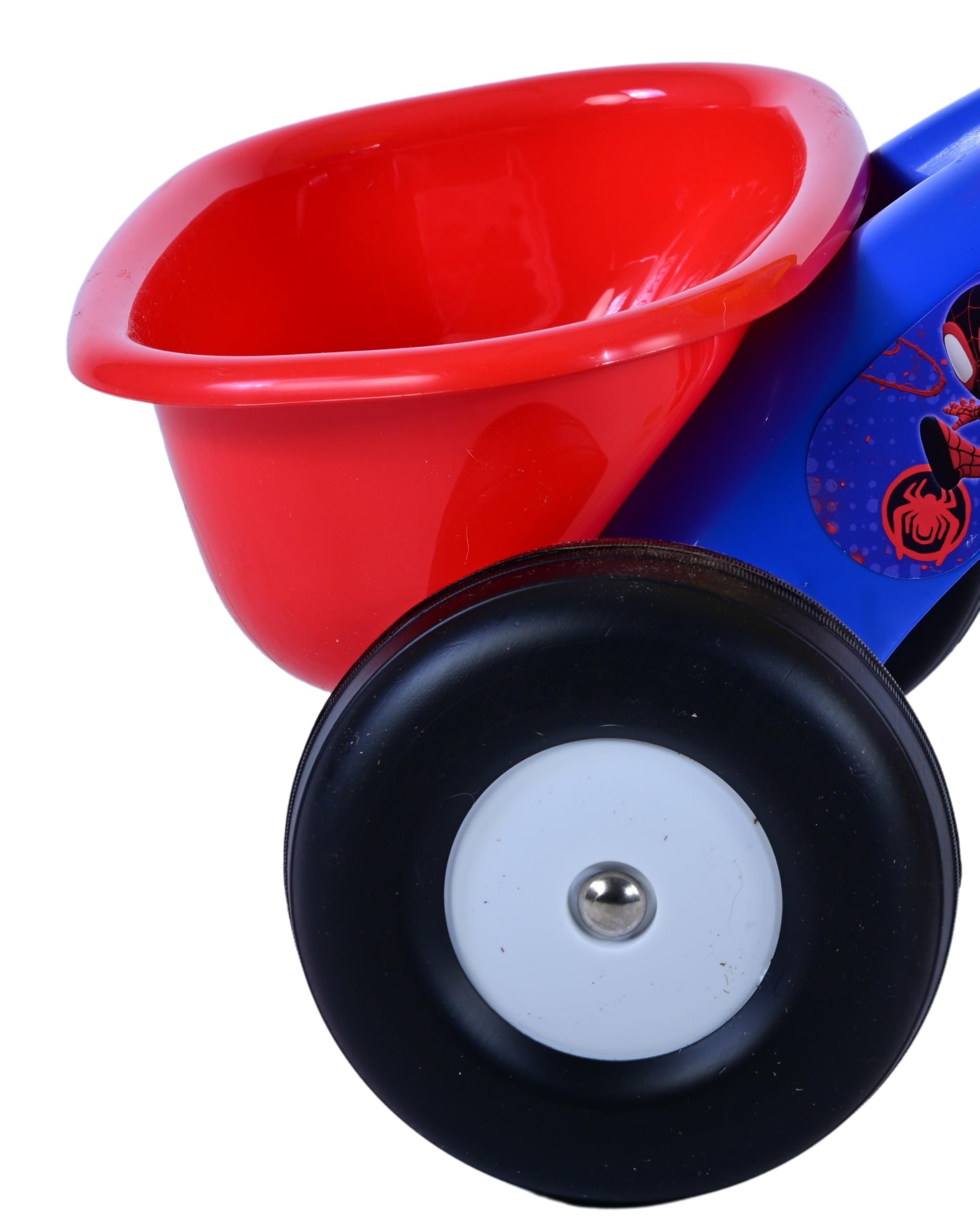 Triciclo primo passi Spidey con cestino e portagiochi per bambini a partire da 1 anno di età