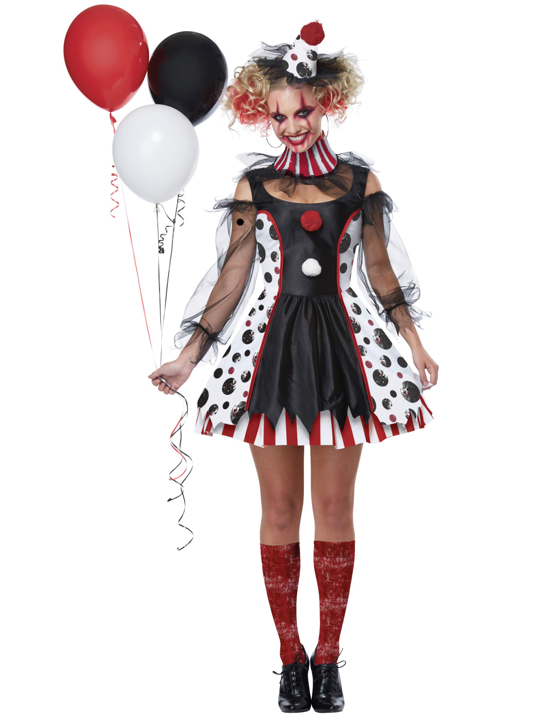 Womens Creepy Clown Costume