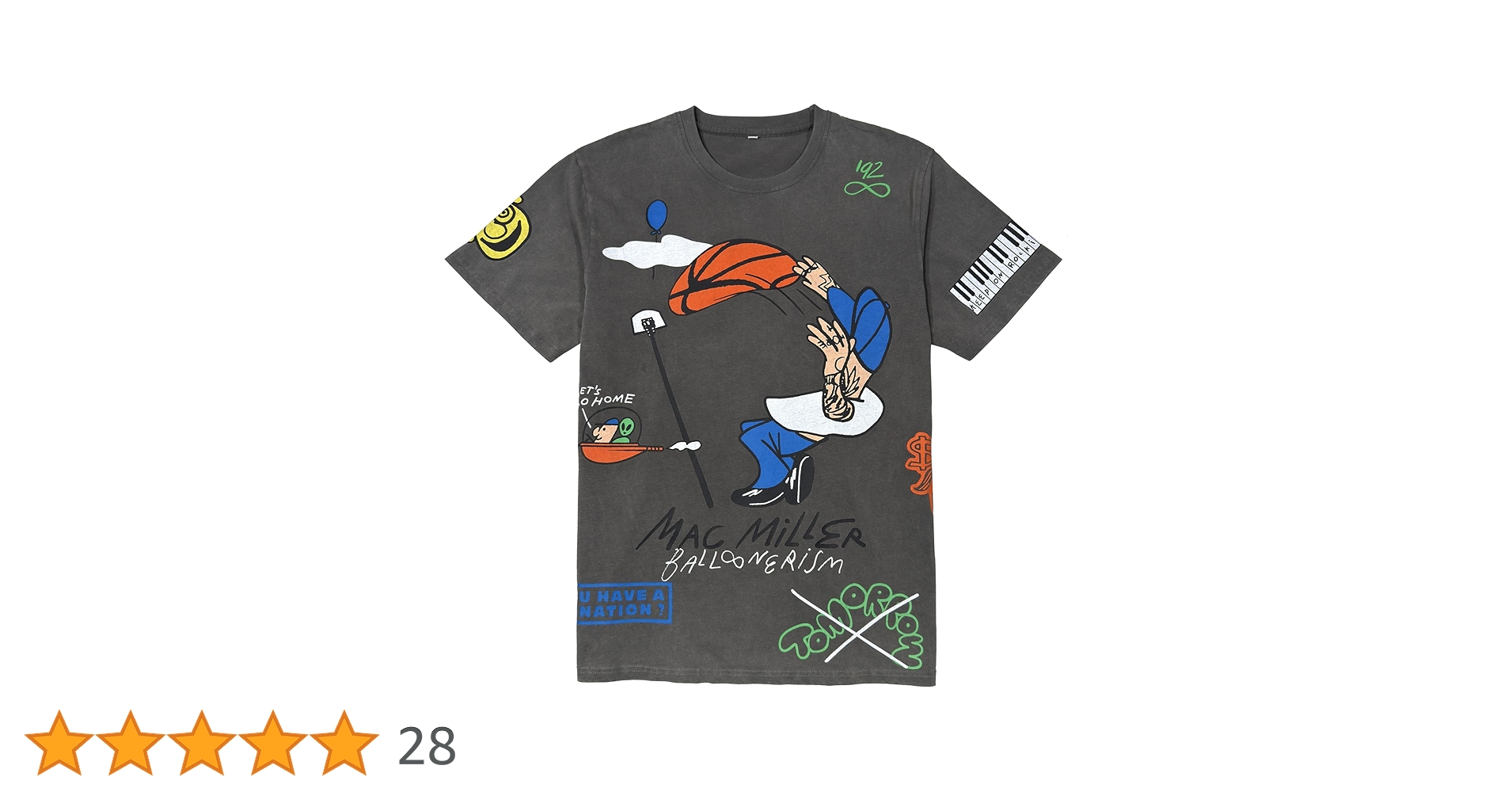 Mac Miller Official Merch Balloonerism All-Over Print T