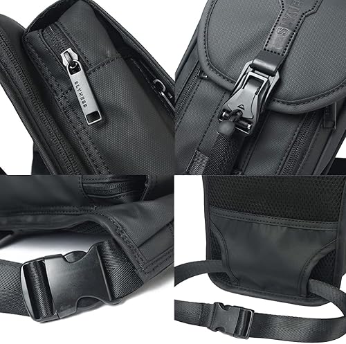 Miniatura 8 de Bolsa táctica militar impermeable para la pierna, para motocicleta, bicicleta, multifuncional, para el muslo, senderismo, viajes, pesca, cintura