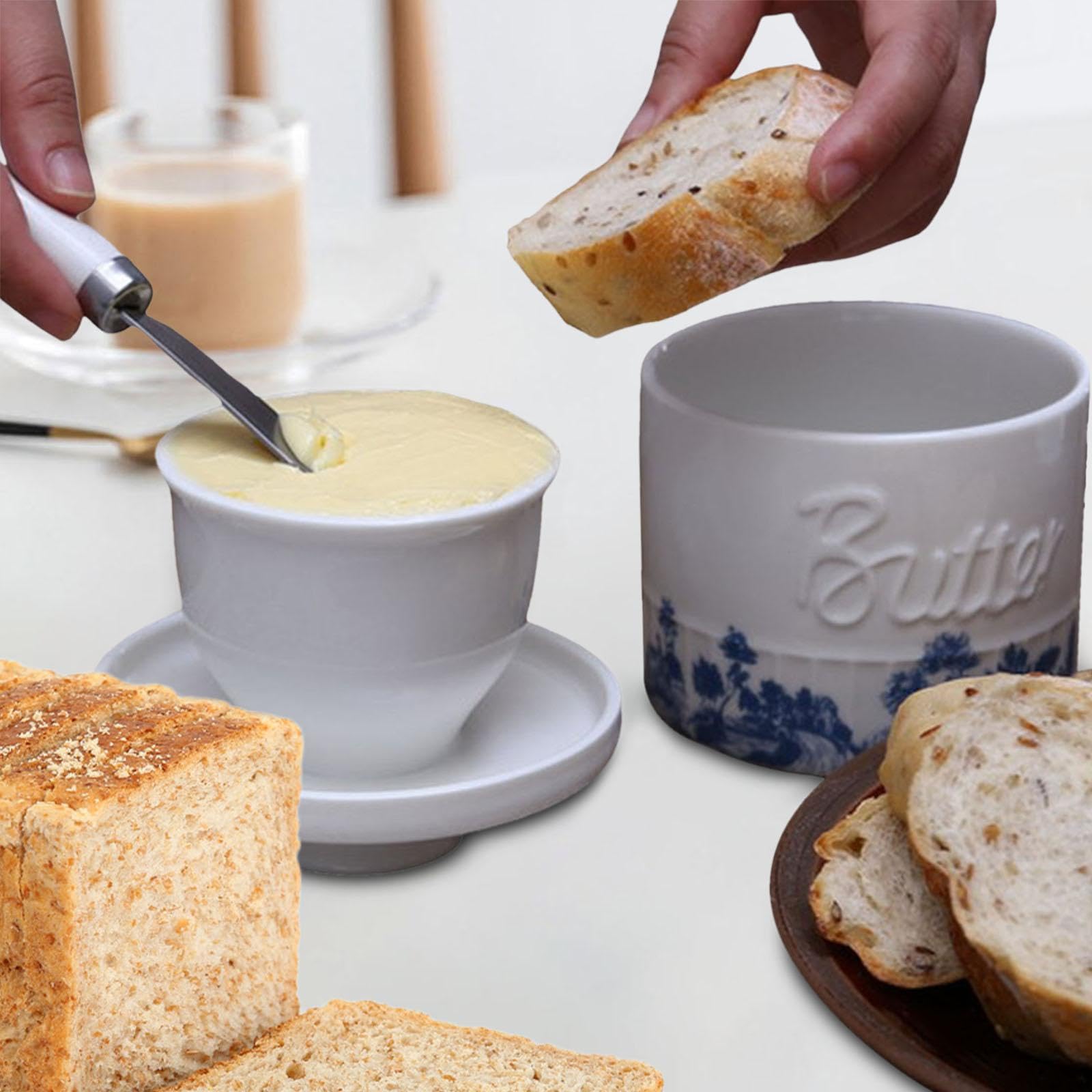 Amazon｜Fenteer バターコンテナ フレンチバターディッシュ