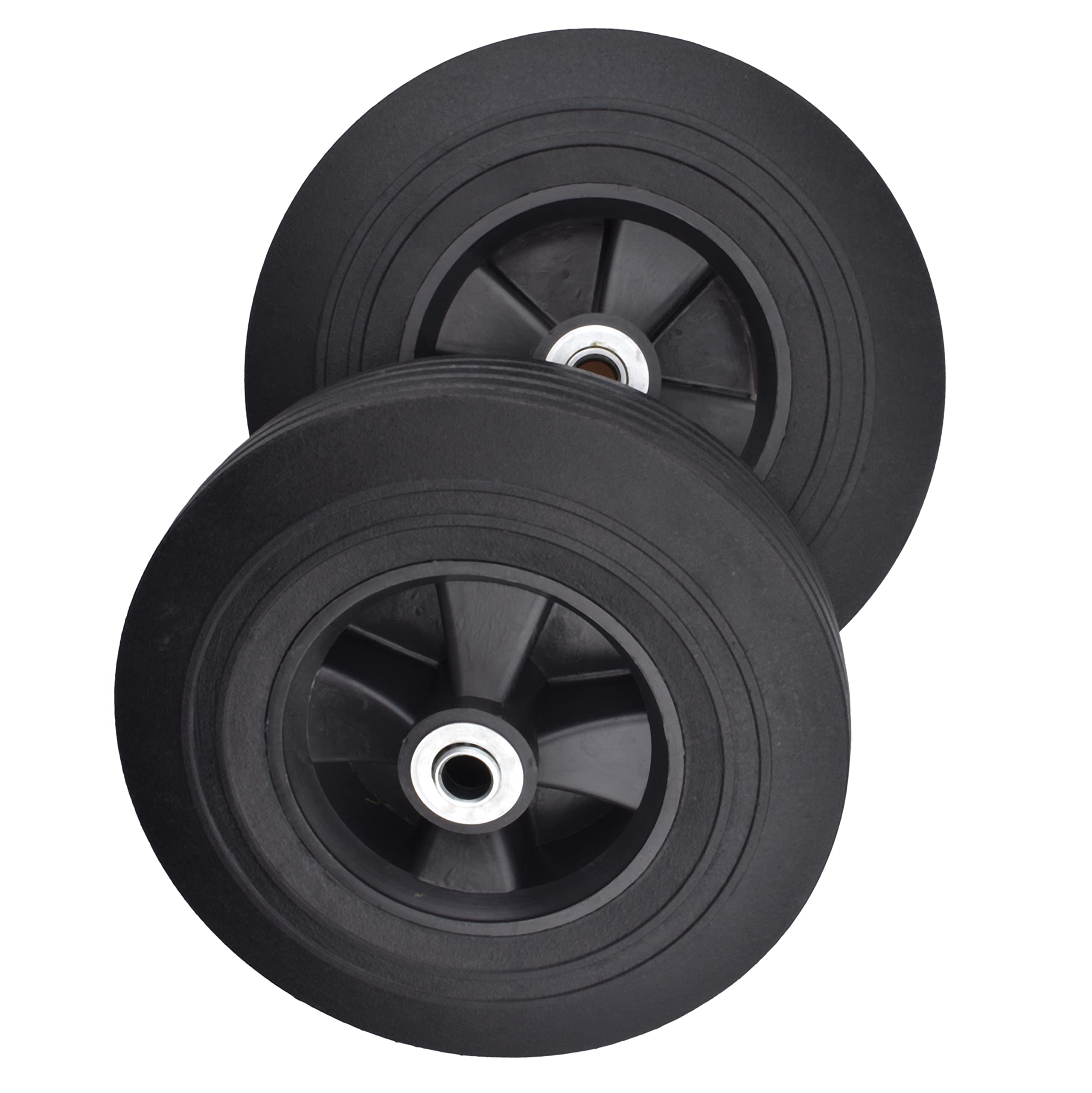 Buy YOMNEE 2Pack 10 Inch Solid Rubber Tire Wheels 5/8 Inch Axle Size for Hand Truck Garden