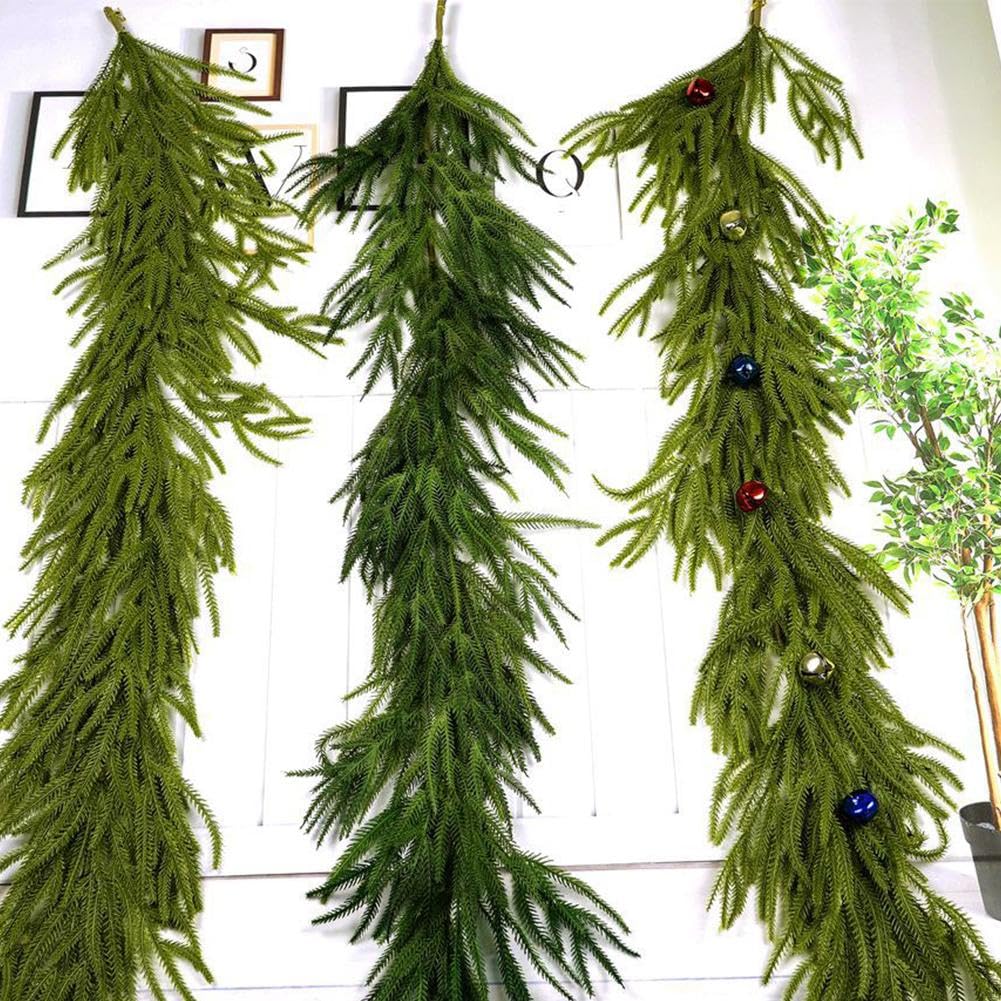 kunstmatige kerstslinger met dennenappels 180 cm realistische Norfolk