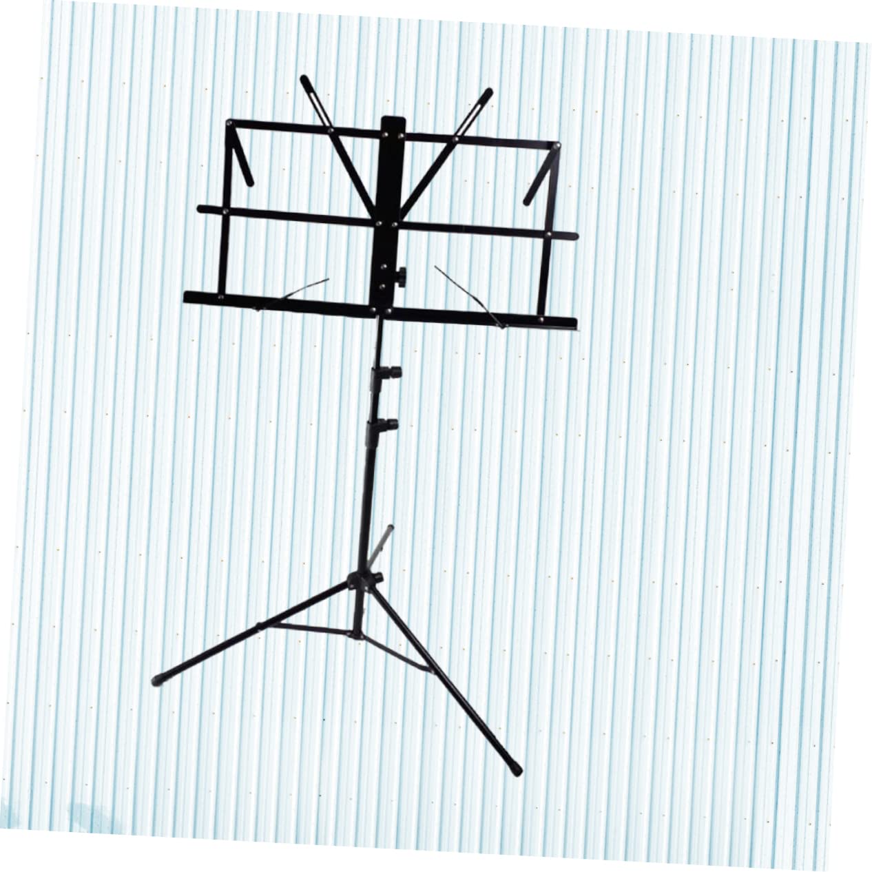 Soporte para Atril de Partituras Plegable de Metal, Trípode Ajustable | Altura Regulable de 60 a 150cm, Pies Antideslizantes, para Guitarra y Zheng, Estructura Plegable de Acero y Plástico