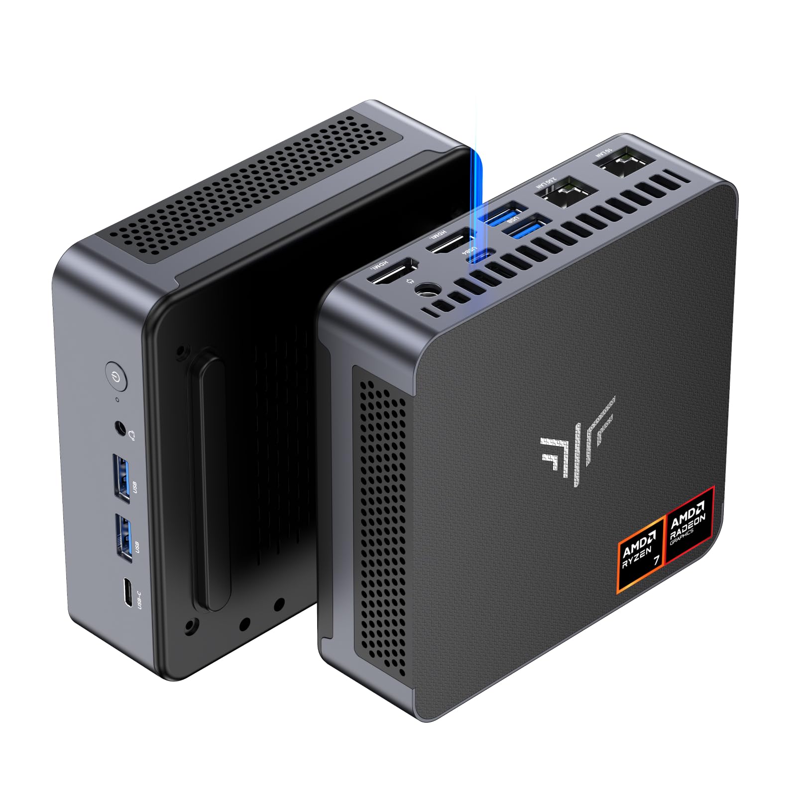 NiPoGi AM21 Mini PC Ryzen 7 8745HS (8C/16T/Zen4, fino a 4,9 GHz) 32