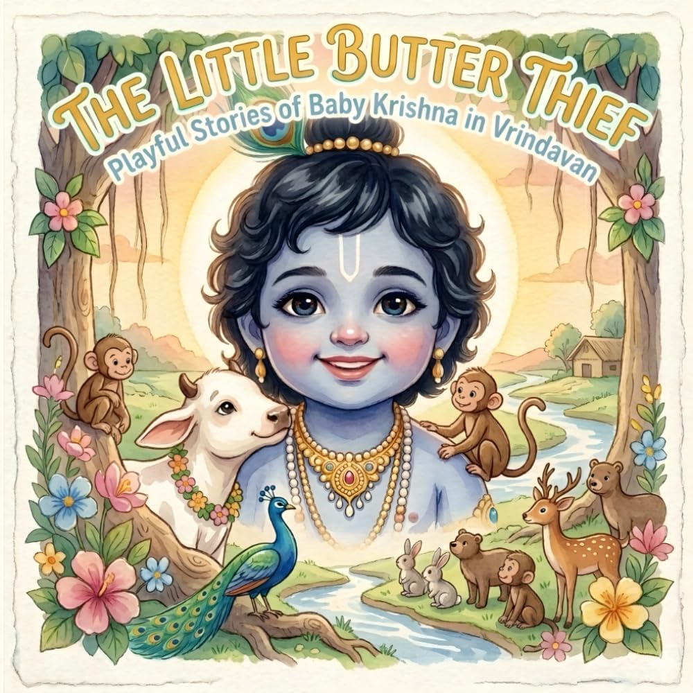 The Little Butter Thief: Playful Stories of Baby Krishna in Vrindavan: Hinduism for Kids: Indian Heritage, Culture, and Ancient Vedic Tales