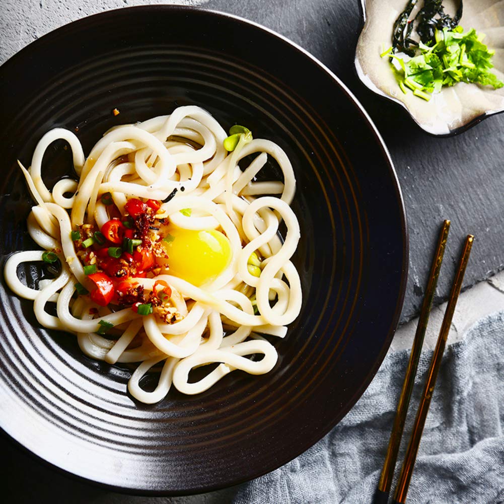 Ramen ceramiczna miska do serwowania, duża japońska salaterka, ceramiczne naczynia do serwowania, miska do mieszania przekąsek, imprez, płatków śniadaniowych, makaronu