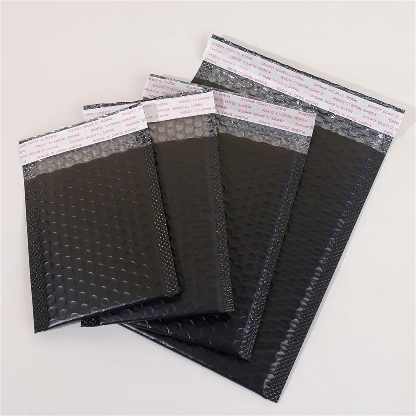 100PCS Blase Mailer Selbst Dichtung Klebstoff Versand Taschen Wasserdichte Mailing Umschläge for Business Verpackung Make-Up Liefert für die Verpackung(Black,18 * 23cm)