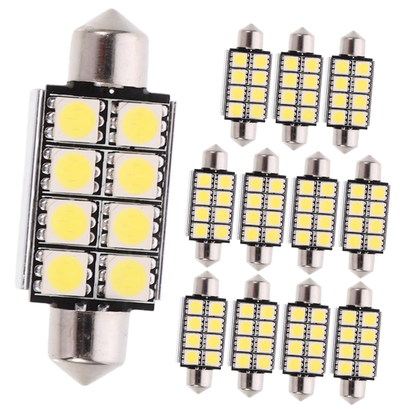iplusmile 24pezzi Lampadine Led Festoon Con Smd Luce Interna Per Auto Bassa Consumo e Alta Luminosità Compatibile Con Distribuzione Luce Omnidirezionale